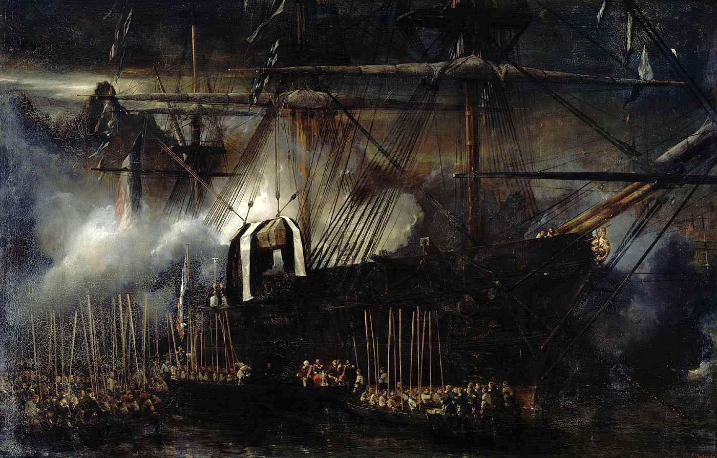 the belle poule bringing napoleon's ashes to france